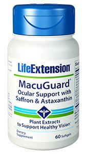 Life Extension MacuGuard Ocular Support with Astaxanthin 60 Softgels
