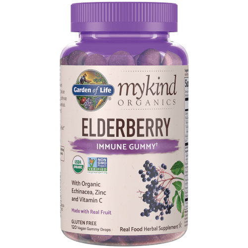 Garden of Life MyKind Organics Elderberry Immune Gummy  120 Gummies