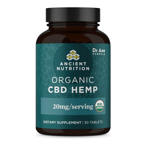 Ancient Nutrition Organic CBD Hemp 20mg 30 Capsules