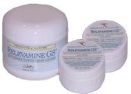 Products of Nature Relevamine GS Glucosamine Sulfate Cream with MSM Combo 3 1/2 oz. and two 1/4 oz